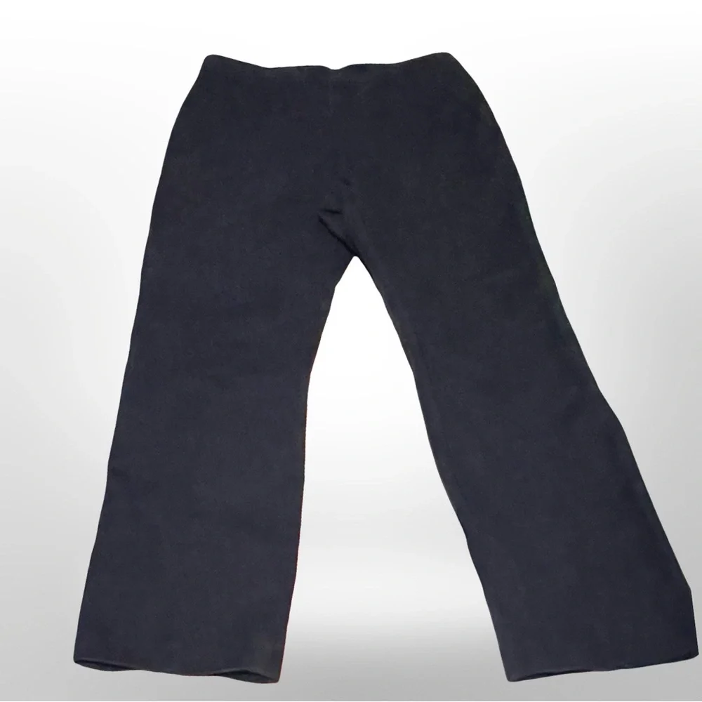 Tory Burch Capri Pants black straight‎ leg cropped size 10
